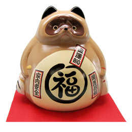 丸福ジャンボ貯金箱(狸)(3個入)  Piggy bank